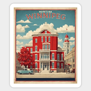 Winnipeg The Exchange District Vintage Retro Travel Tourism Sticker